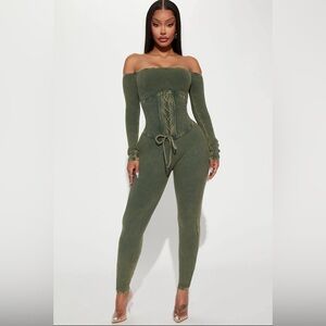 Memphis Ribbed Jumpsuit - Large